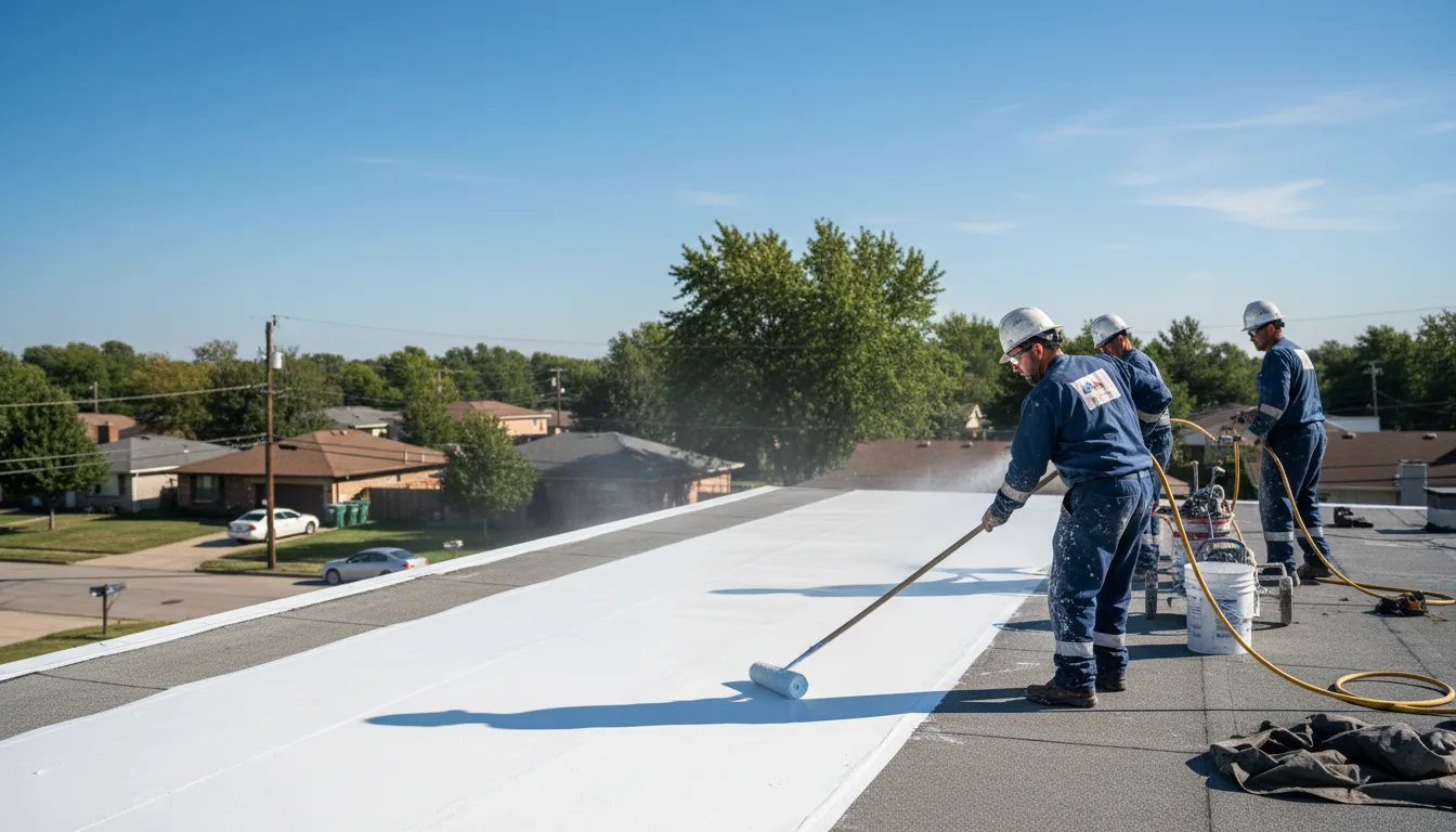 Commercial roof coating in Minter City, MS near me